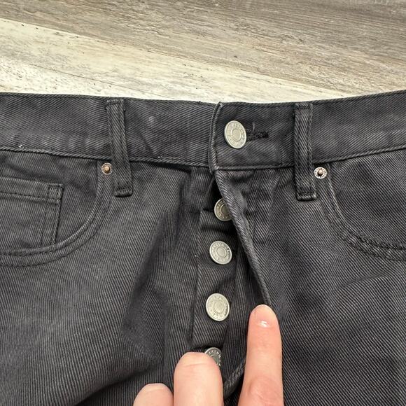 Pacsun Shorts NEW Vintage‎ High Rise Black Womens 26 Distressed Button Fly Hot - Picture 4 of 10